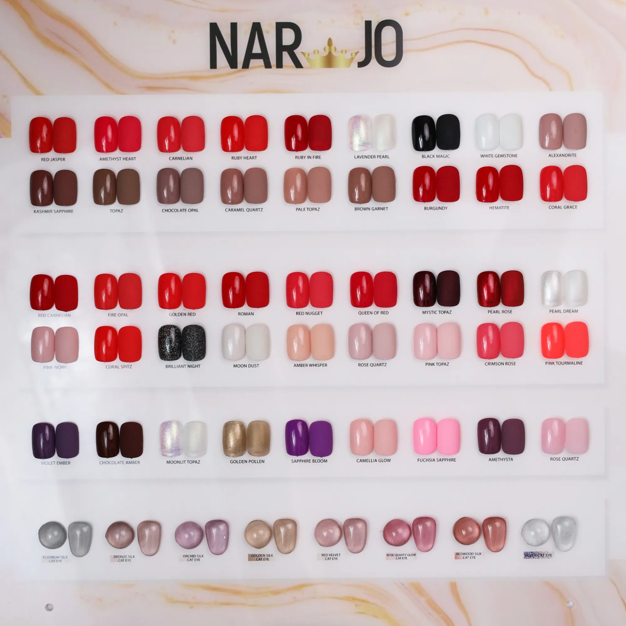 Narjo Amethyst Heart Gel Polish