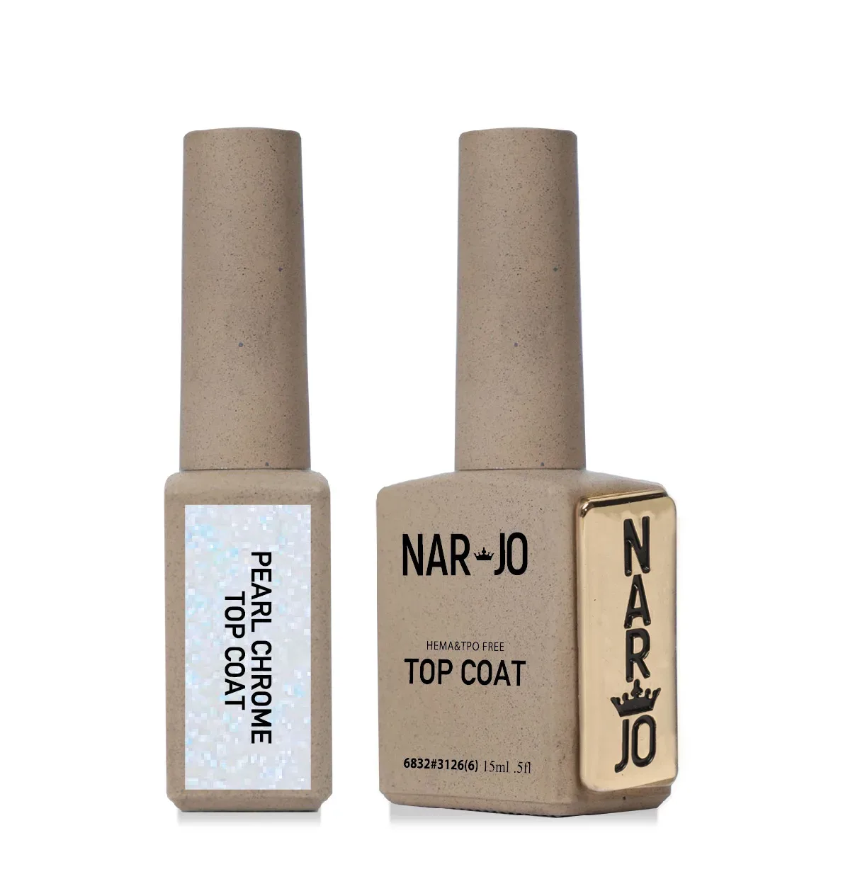 Narjo Pearl Chrome Top Coat Gel Polish