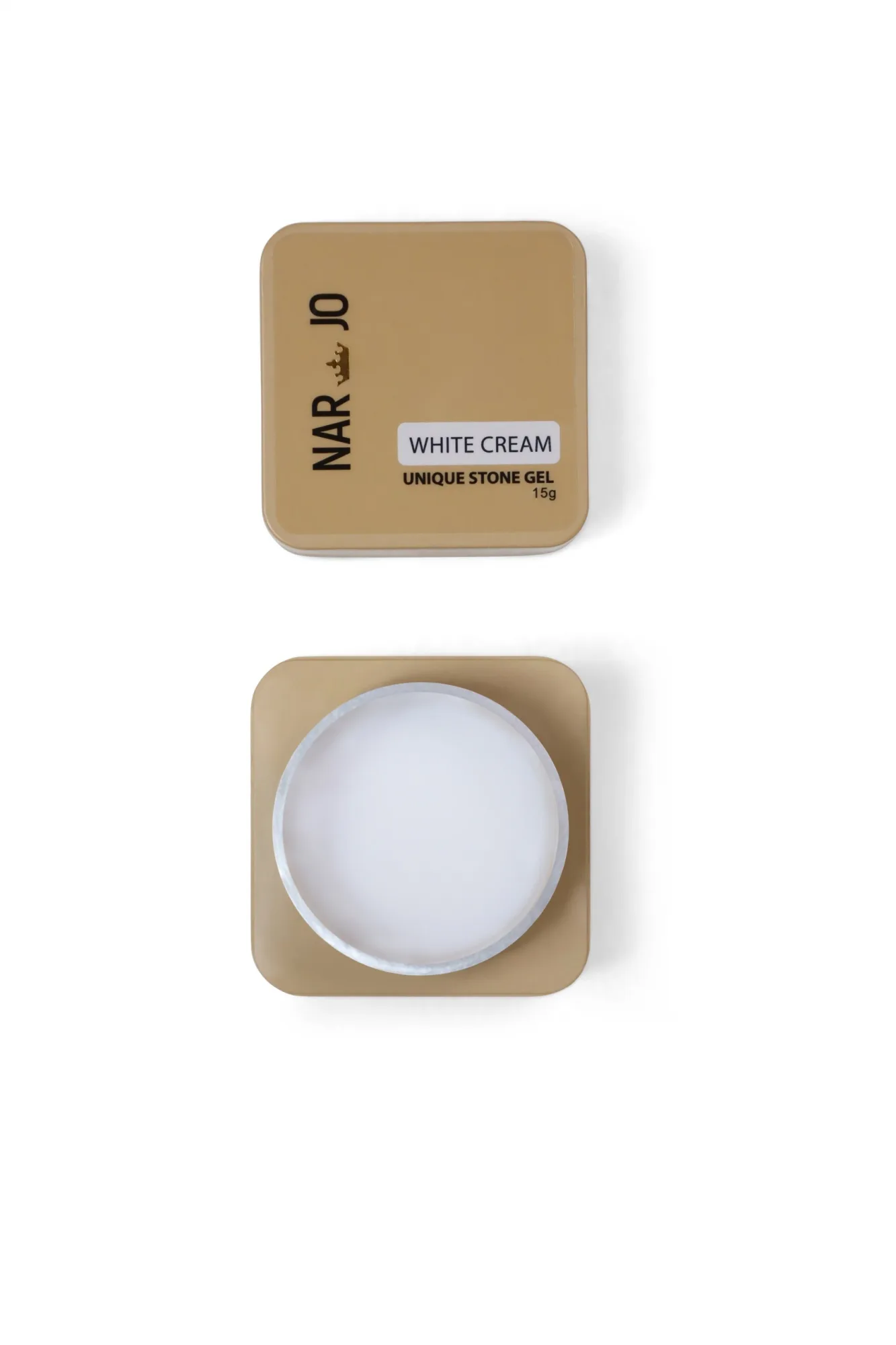 Narjo White Cream Unique Stone Gel