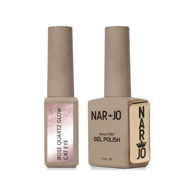 Narjo Rose Quartz Glow Cat Eye Gel Polish