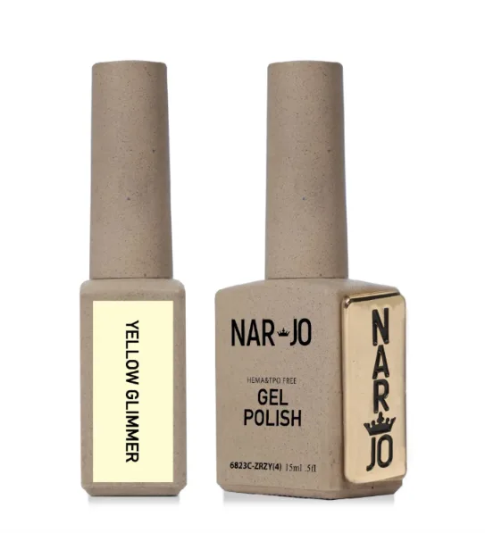 Narjo Yellow Glimmer Gel Polish